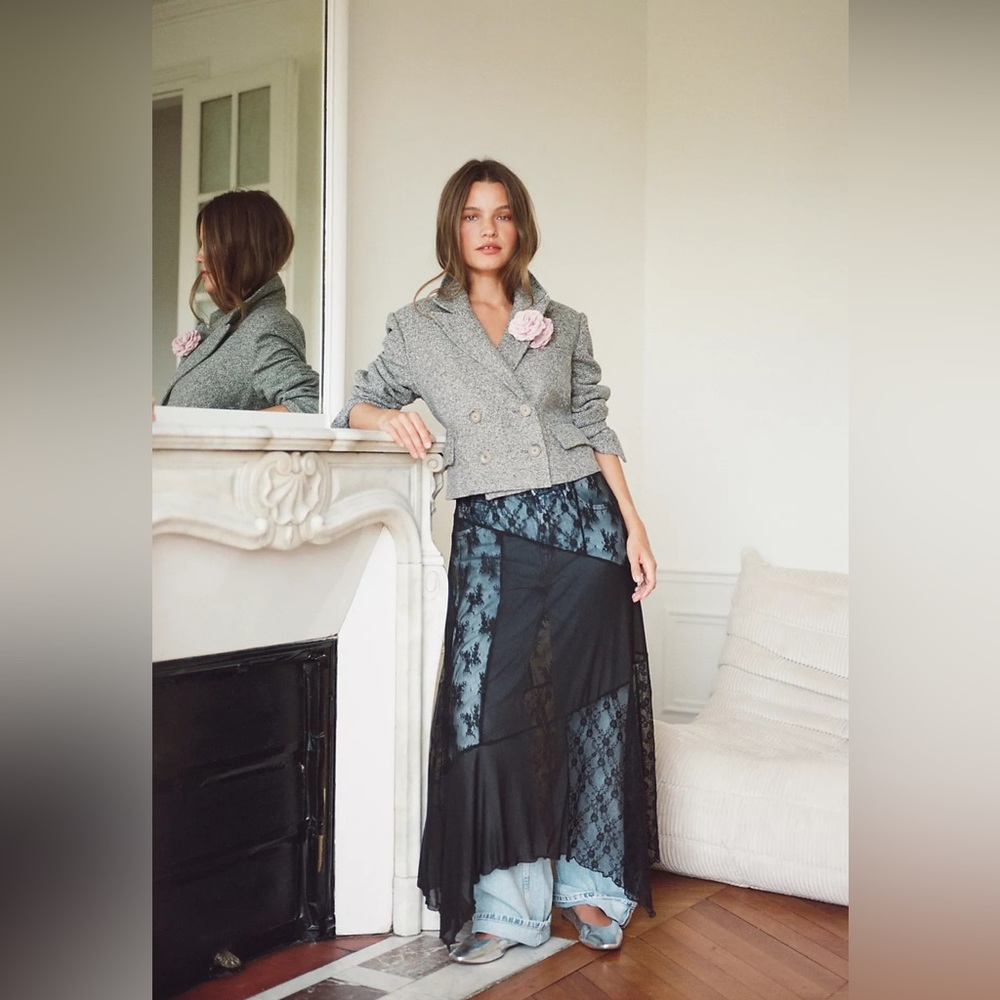 NWTS FREE PEOPLE SHEER THINGS MAXI SLIP (L)